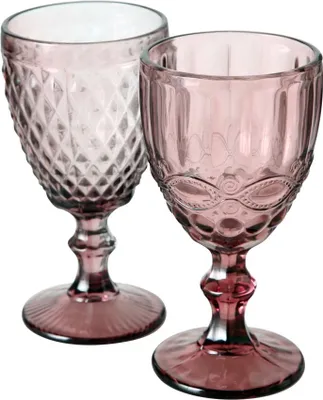 Produktbild von Weinglas-Set 6 x Aurora 2f-sort. spülmaschinengeeignet H17cm Glas Rosa