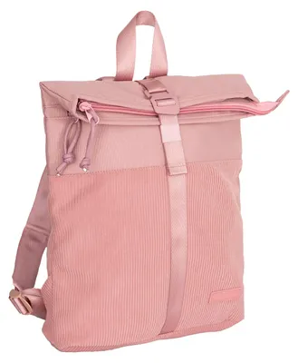 Produktbild von New Rebels Ribbi Roll Up Rolltop City Rucksack Los Angeles Kordoptik rosa
