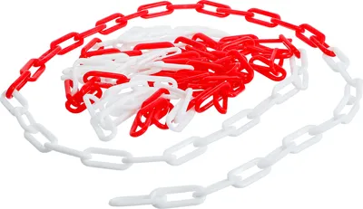 Image de BGS Chaîne de délimitation Do it yourself rouge-blanc plastique 5 m