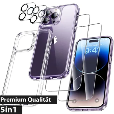 Produktbild von Bumper für iPhone 12 Schutzhülle 2x Panzerfolie+ 2x Kameraschutzglas