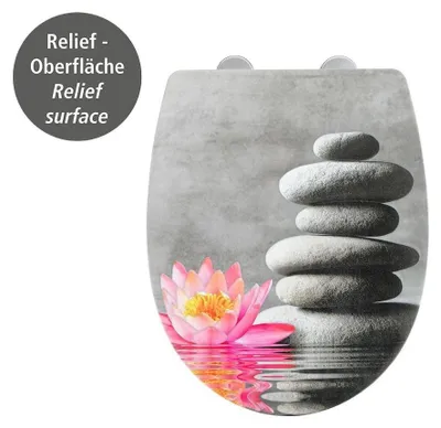 Produktbild von WC-Sitz Water Lily mit Relief