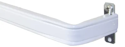 Vorhangstange Lockseam 2", weiß, 28-48 Zoll
