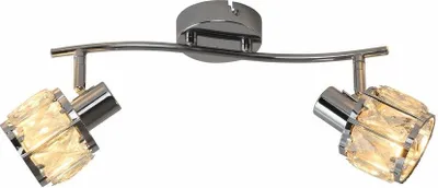 Produktbild von Deckenleuchte Crownie, verchromt, 2xE14, 40W, Metall, Abmessungen: 16x29x8 cm, IP20, Marke: Reality