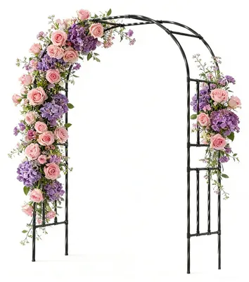 Immagine prodotto di Omgoods - Arco da giardino in metallo per piante rampicanti