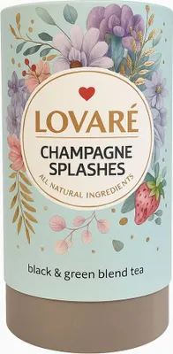 Produktbild von Lovare Tee "Splashes Champagne" Schwarz +Grüntee 80g