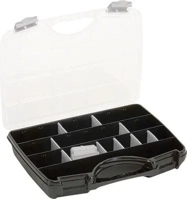 Produktbild von Raaco Allzweckkoffer 45 schwarz-silber 312x238x51