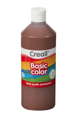 Obrázek produktu pro Barva temperová Creall, 500 ml, tmavě hnědá