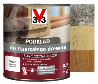 Produktbild von Graue Holzgrundierung zum Abdecken 0,5l