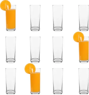Produktbild von 12x Liberty 360ml Highball-Gläser - Groß Hi Ball Glas Wasser Gin Saft Cocktail Trinkgläser Becher-Set - by LAV