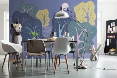Produktbild von Digitaldruck Vlies Fototapete - Purple Nights - Größe 350 x 250 cm