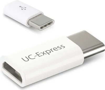 Produktbild von 2x USB Adapter Typ C Stecker Smartphone Handy Tablet Buchse Micro USB auf USB C