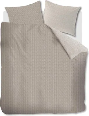 Produktbild von Rivièra Maison Baumwoll- Bettwäsche-Garnitur Twisted Farbe Sand Größe 200x200+2x80x80