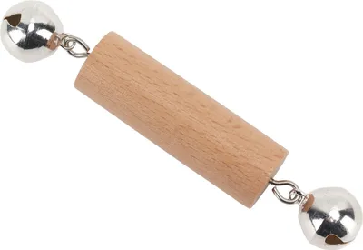 Produktbild von Baby-Rassel-Spielzeug aus Holz, pädagogisch, frühes Lernen, Greifaktivitäten, Hörentwicklung, Handglocke