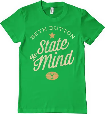 Produktbild von Beth Dutton State Of Mind T-Shirt - XX-Large - Green