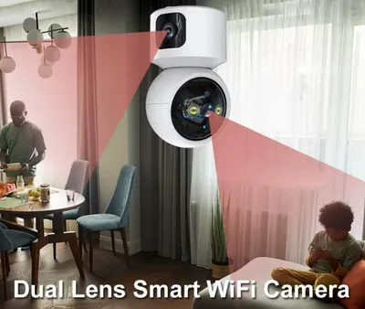Immagine prodotto di Fotocamera intelligente con due obiettivi - WiFi, Tuya