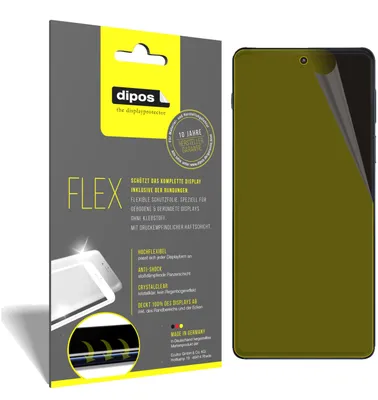 Obrázek produktu pro 2x ochranná fólie pro Motorola Edge 20, 100% pokrytí displeje, dipos Flex