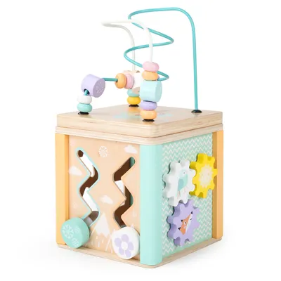 Obrázok produktu pre Drevená edukačná kocka, triedička Ecotoys