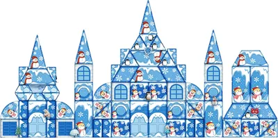Image de Gotel Bk2B Blocs Magnétiques Château De Glace 96 Pièces