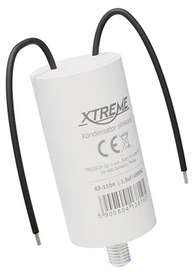 Immagine prodotto di Condensatore motorizzato XTREME, 1.5µF, 450V AC - Condensatore con cavi - Avviamento/Funzionamento