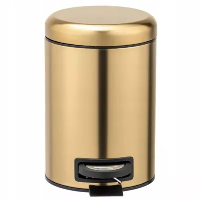 Obrázek produktu pro Odpadkový koš do koupelny Odpadkový koš do koupelny Steel Gold 3L