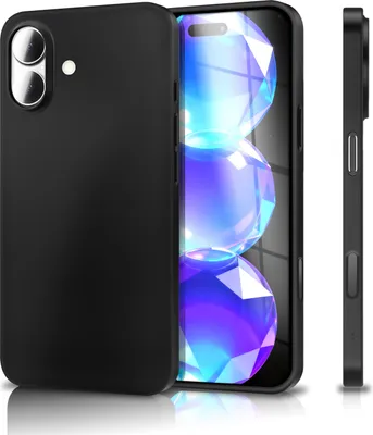 Produktbild von Hülle "Phantom" für Apple iPhone 17 - 0,3mm Extrem Dünn & Leicht, Mattiert & Anti-Schlieren Finish, Ultra Slim Cover -  Schwarz Opak
