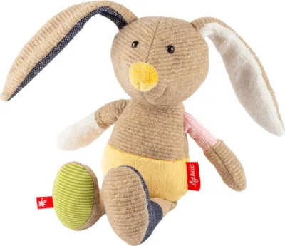 Immagine prodotto di sigikid Hase Patchwork Sweety, Kuscheltier, Plüschtier, Stofftier, Polyester, Beige, 43464