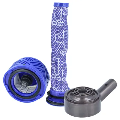 Produktbild von vhbw 3-tlg. Zubehör-Set kompatibel mit Dyson DC58, V6, V6 Animal Pro, DC62, DC61, Clean, DC59 Staubsauger - Luftfilter, Vorfilter, Motorabdeckung