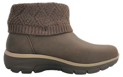 Imagen del producto de Skechers Easy Going: Botas marrones con cremallera para mujer, estilo casual