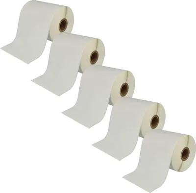 Produktbild von vhbw 5x Rolle 1 Etikette Ersatz für Brother RD-S01E2 für Drucker - 102mm x 44,3m Weiß