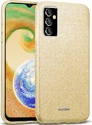 Produktbild von Conie Glitzer Schutzhülle für Samsung Galaxy A13 5G / A04s Hybrid Silikon Hard Case TPU Cover Hülle in Gold
