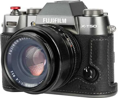 Produktbild von SMALLRIG 4709 Leder-Halbtasche für Fujifilm X-T50 Schwarz