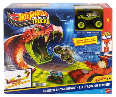 Image de Mattel Hot Wheels Monster Trucks Chasse au serpent géant Autres