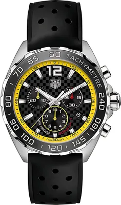 Produktbild von Tag Heuer Formula 1 Herrenuhr Chronograph silber schwarz gelb CAZ101AC.FT8024