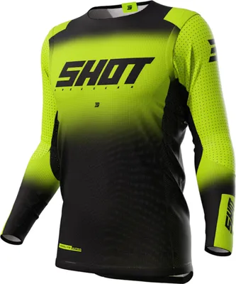 Produktbild von Shot Aerolite Ultima Motocross Jersey, schwarz/neon, 3XL