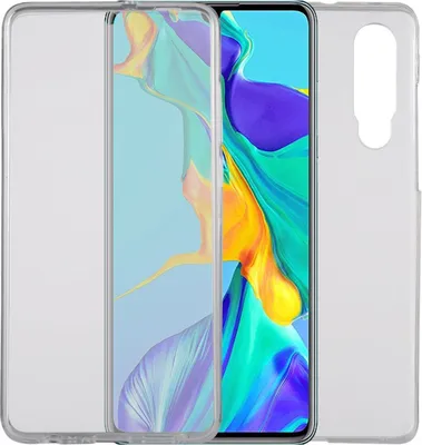 Produktbild von Huawei P30 Hülle Case 360 Handy Schutz Tasche Cover Full TPU Etui Transparent