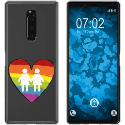 Produktbild von PhoneNatic Case kompatibel mit Sony Xperia 1 Silikon-Hülle pride Frauen M4