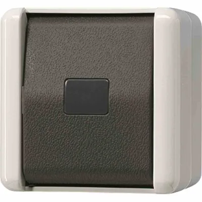 Produktbild von JUNG 833 W - Drucktasten-Schalter - Schwarz - Weiß - IP44 - 250 V - 10 A