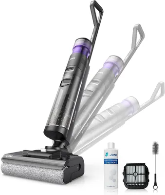 Obrázok produktu pre Vysávač na mokré a suché vysávanie JONR ED12 Pro Max, rýchloschnúci horúcim vzduchom a samočistiaci horúcou vodou, 180° ploché spúšťanie, funkcia automatického čistenia