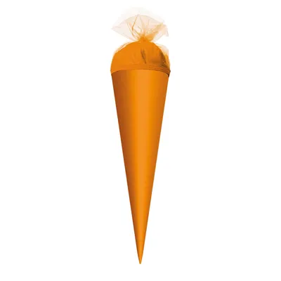 Produktbild von Roth Schultüte 50cm rund Basteltüte orange