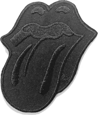Produktbild von The Rolling Stones Classic Tongue Black Aufnäher zum Aufnähen Black