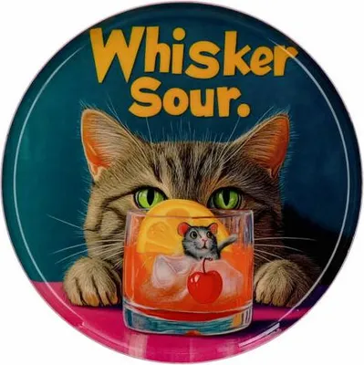 Immagine prodotto di Gift Company Dekotablett Love Trays S, Whisker Sour, Tablett, Eisen, Bunt, Ø 17.7 cm, 1215103020