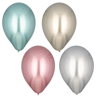 Produktbild von "Glänzende" Ballons, große 33 cm, 4 Stück.