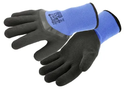 Produktbild von Winter-Arbeitshandschuhe dunkelblau, Latexbeschichtung ¾, gefüttert, EN 388 2232X, Gr. 10 – ZICHER, Högert Technik