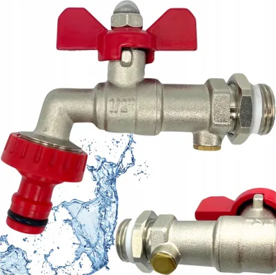 Produktbild von Gartenhahn 1/2, umweltfreundlicher Wasserhahn mit externem Schnellanschluss