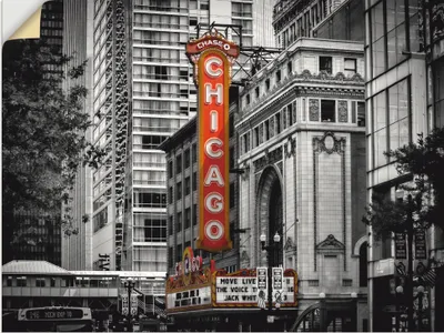 Produktbild von ARTland Wandbild, selbstklebend Chicago I Größe: 80x60 cm