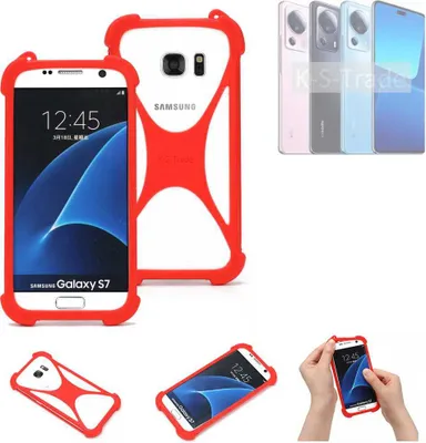 Produktbild von K-S-Trade Handy-Hülle kompatibel mit Xiaomi 13 Lite Schutz-Hülle Bumper Silikon Schutz Hülle Cover Case Silikoncase Silikonbumper TPU Softcase