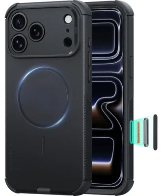 Obrázok produktu pre Puzdro na telefón iPhone 18 Pro / 17 Pro, značky ESR, model Cyber Tough, s technológiou MagSafe, čierna farba