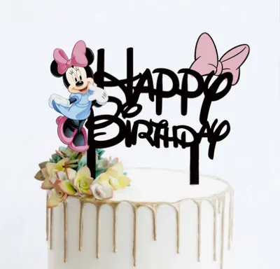 Obrázek produktu pro Zápich do dortu Minnie Happy Birthday - Cakesicq