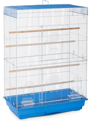 Image de Cage de transport SP42614-3 de Prevue Pet Products, bleu/blanc