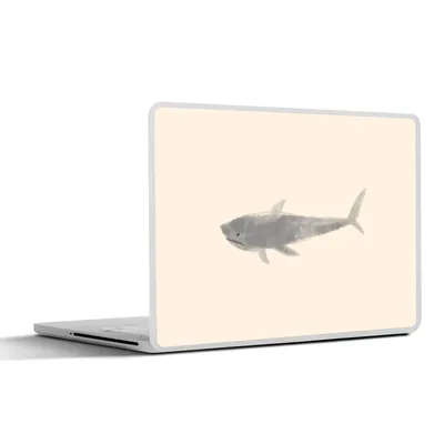 Produktbild von MuchoWow® Laptop Aufkleber Sticker Cover Fische - Meerestiere - Pastell - Aquarell 30x21 cm - Sticker für Laptop - Selbstklebend